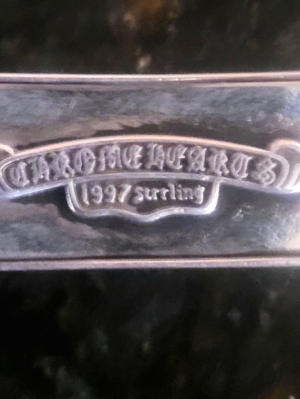 Chrome Hearts Style Heavy Silver Bracelet - Picture 4 of 5